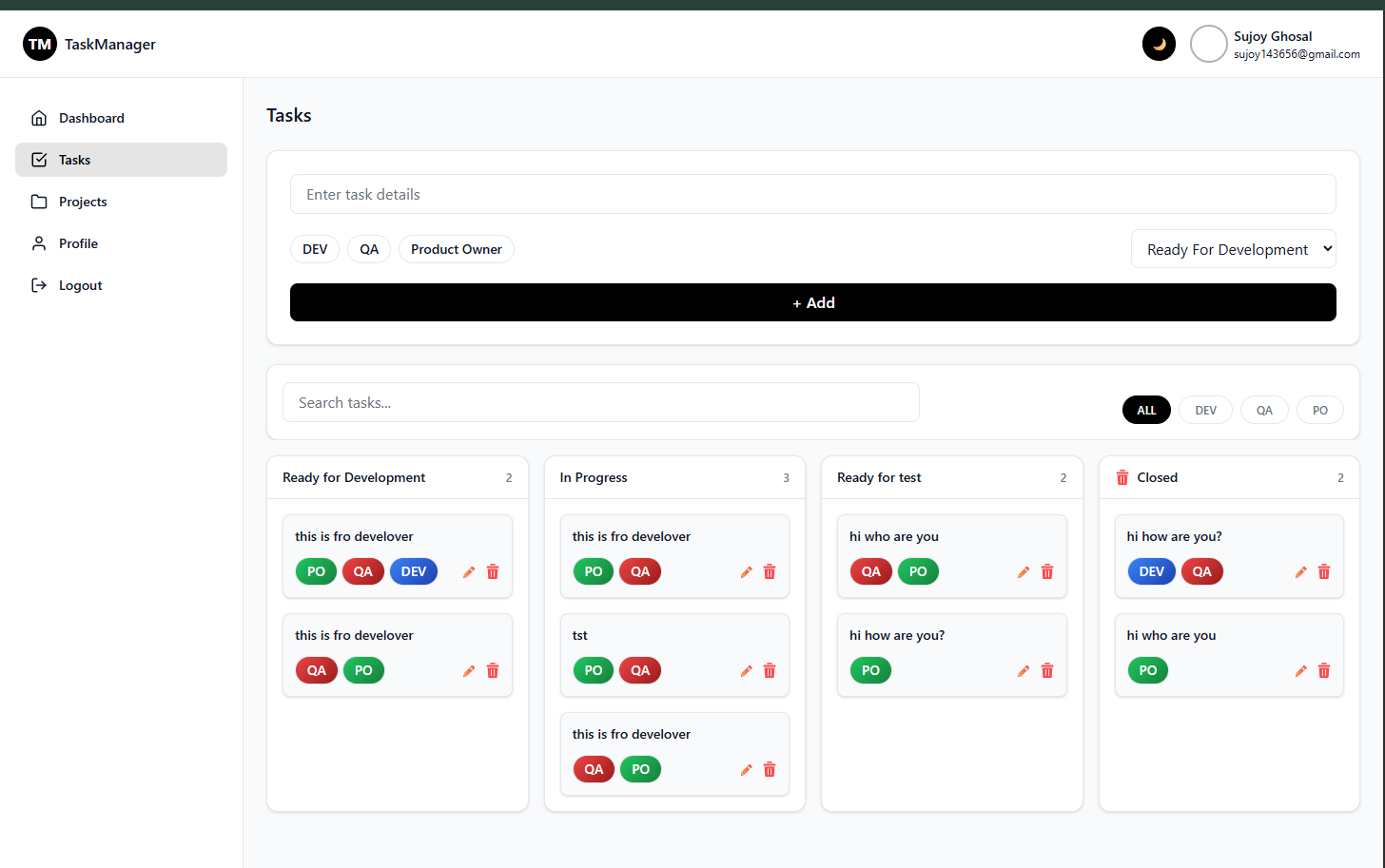 Task Management Dashboard